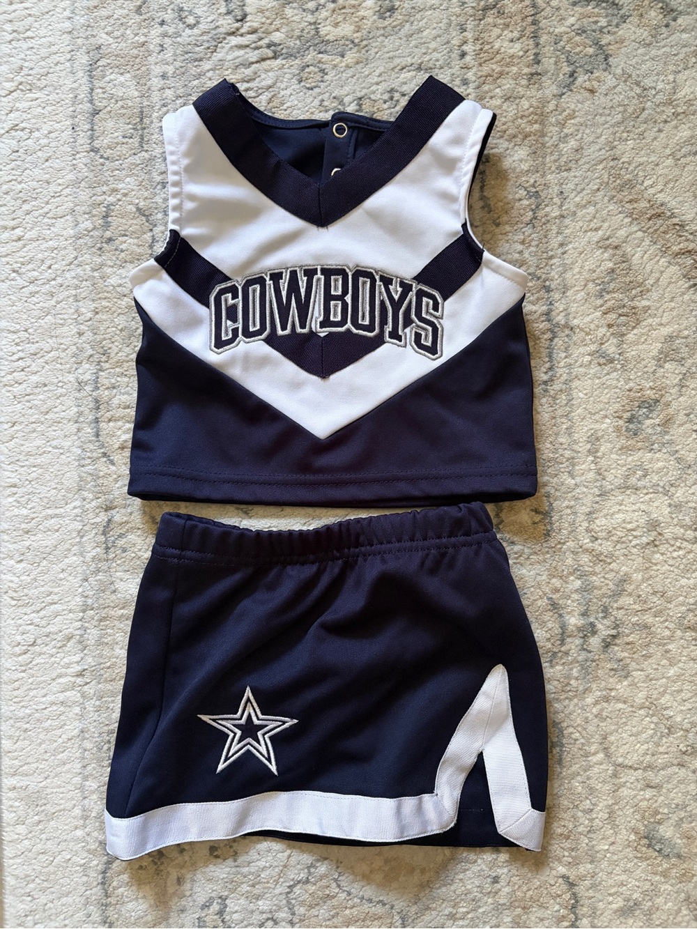 Dallas Cowboys Baby Cheerleader Outfit 12M - Authentic